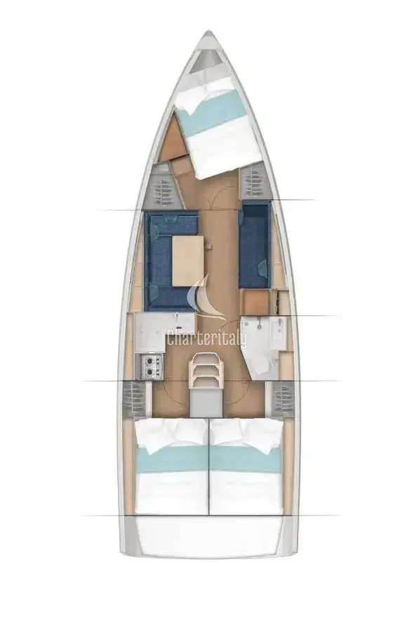 Sun Odyssey 380 - 3 cab. - Ancsika - 2
