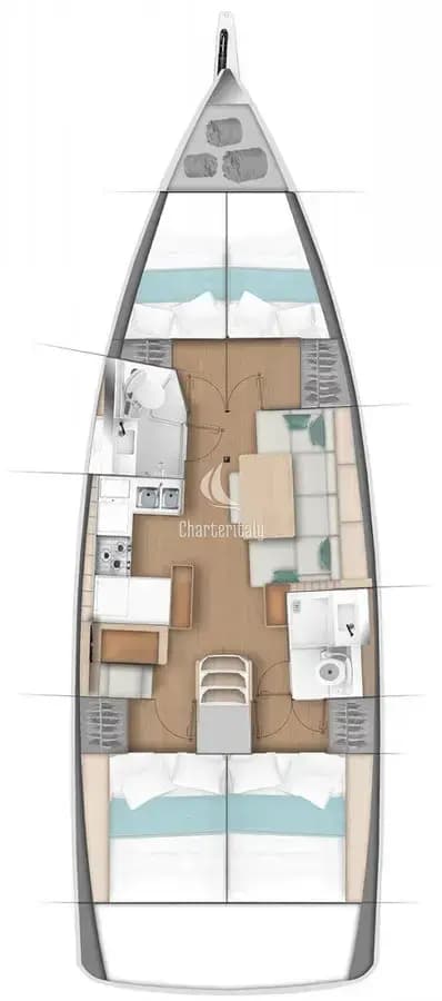 Sun Odyssey 440 - 4 cab. - Aitna - 2