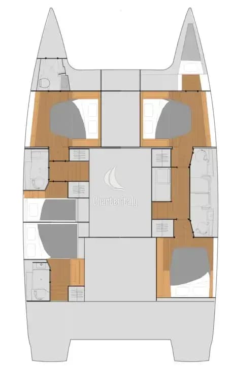 Fountaine Pajot Tanna 47 - 5 + 1 cab. - Prinz Eugen - 2