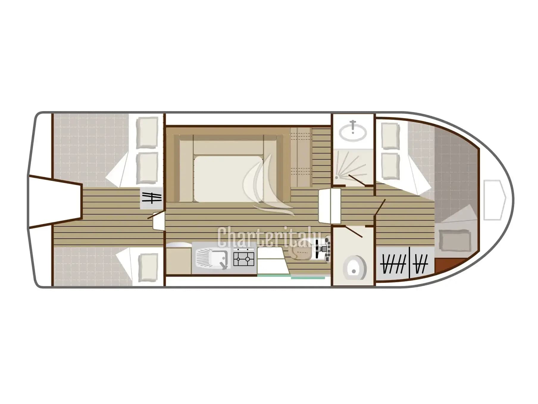 Nicols Riviera 920 - Cruiser Classic 4/8 Pers. - 4