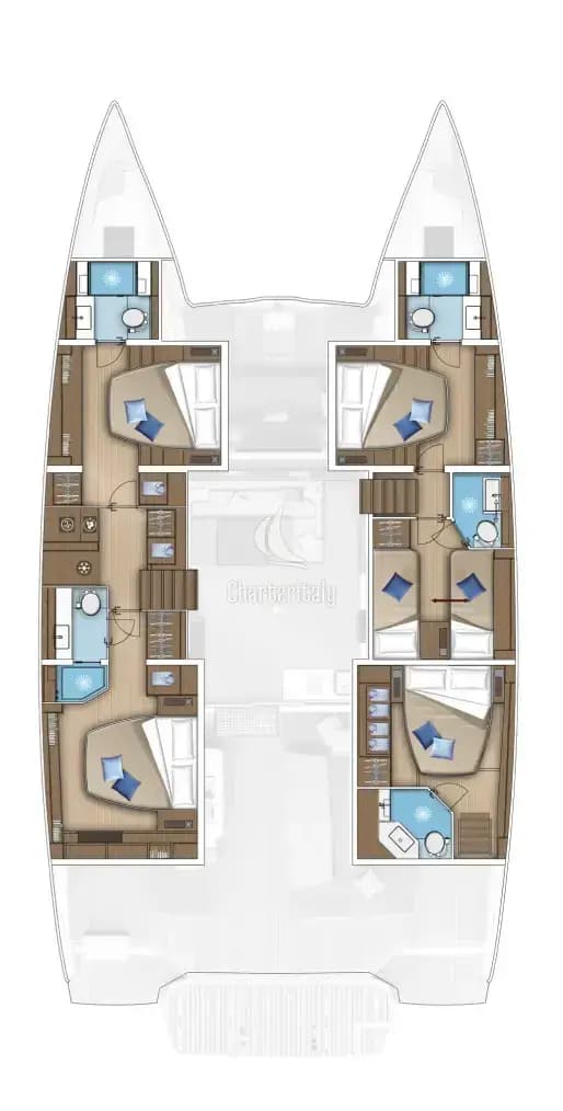 Lagoon 55 - 5 + 2 cab. - Saliska - 2