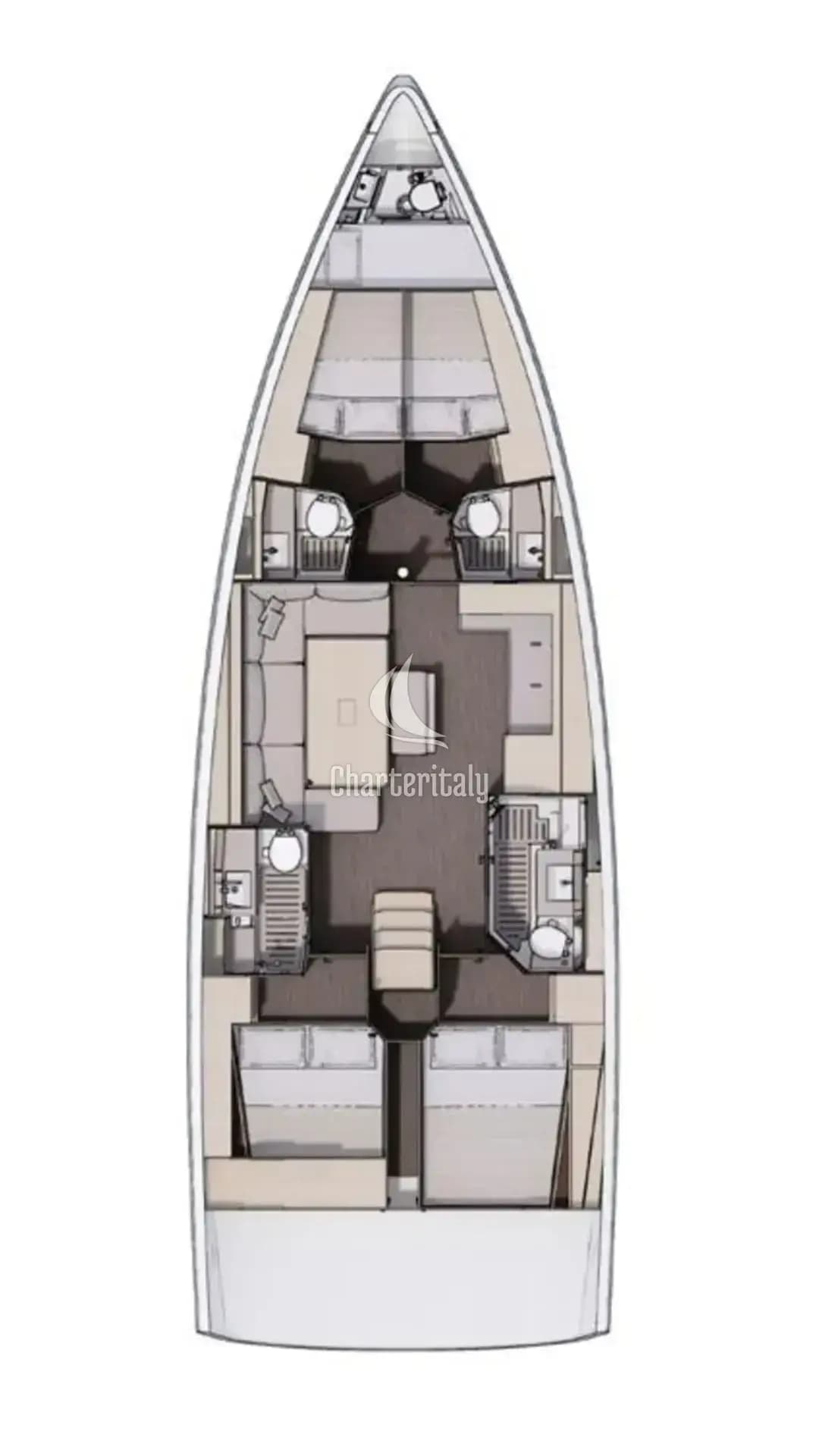 Dufour 470 - 4 + 1 cab. - Grazia - 10