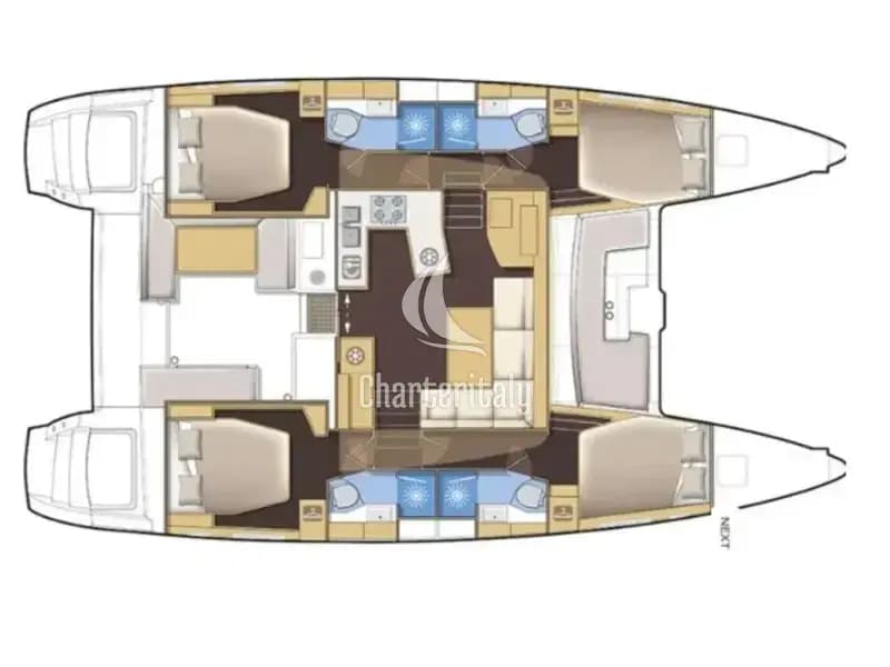 Lagoon 450 Fly - Alba Mouse - 4