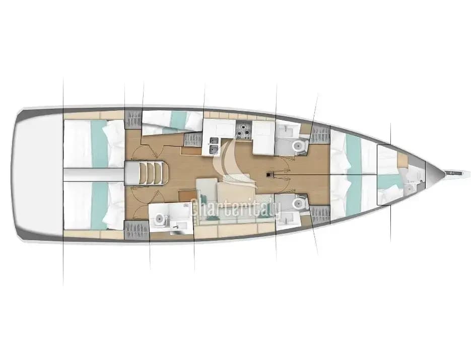 Sun Odyssey 490 - Aqua Fun - 9