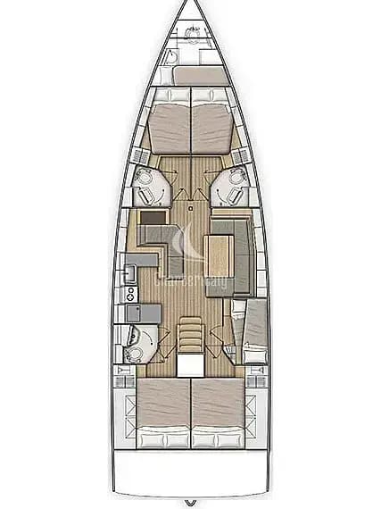 Oceanis 51.1 - 5 + 1 cab. - Captain George - 2