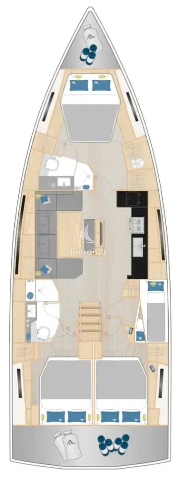 Hanse 460 - 4 cab. - Eponyme - 2