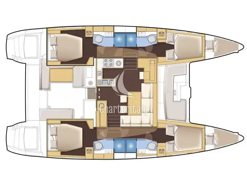 Lagoon 450 Fly - AEROPI  |⛵ VIP, Skippered Only, Watermaker, Generator, AC, BBQ - 5