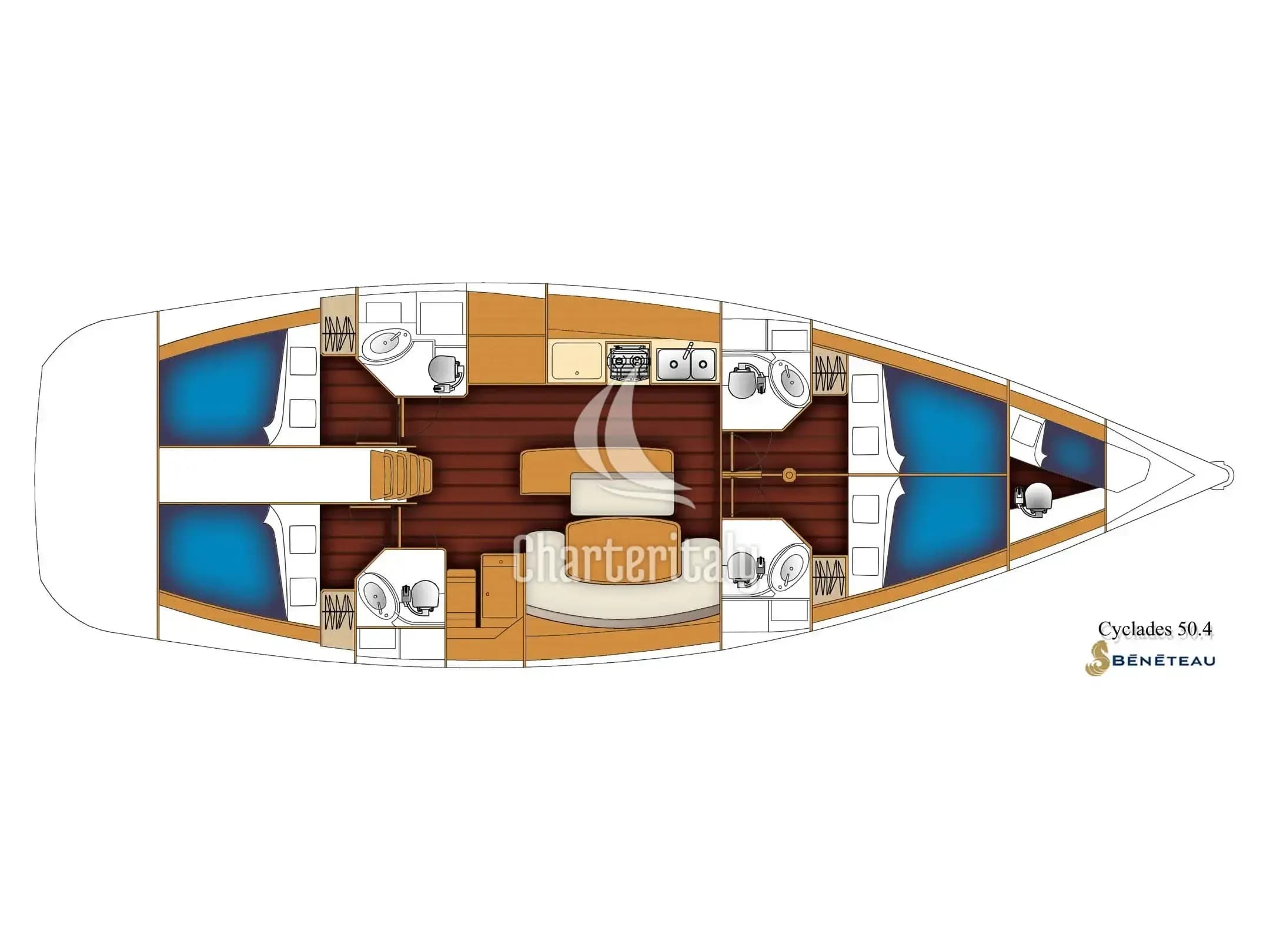 Cyclades 50.4 - BYC ANGRA - 5