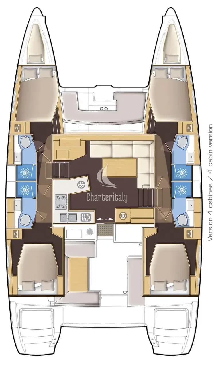 Lagoon 450 F - 4 + 2 cab. - Anja - 2