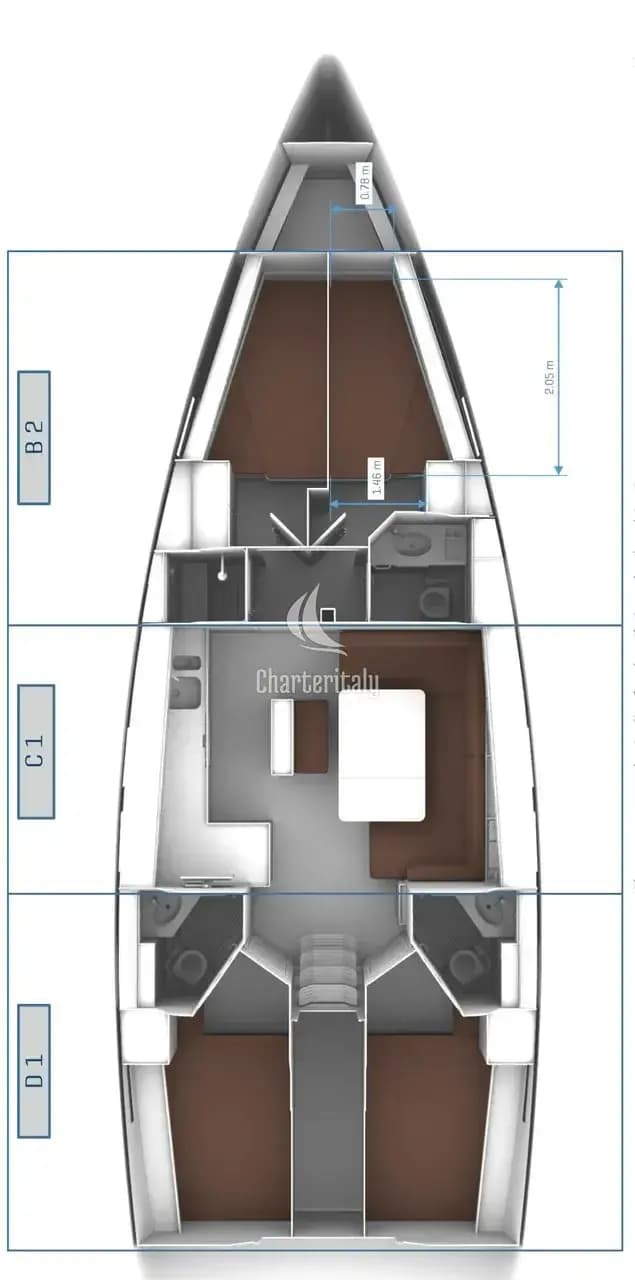 Bavaria Cruiser 46 - 4 cab. - Leisure - 2