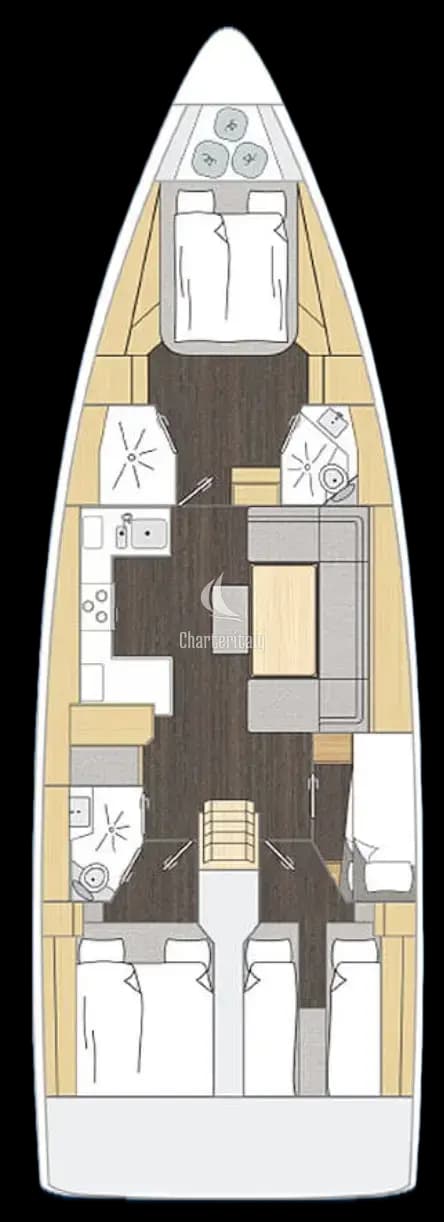 Bavaria C46 - 4 cab. - Azzurra - 2