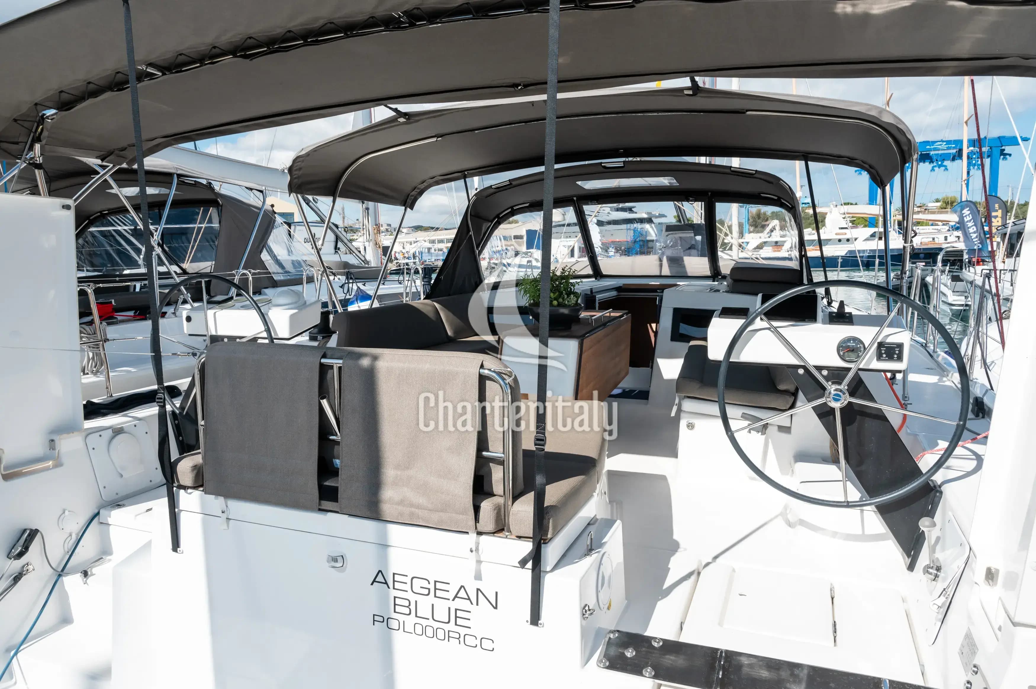 Dufour 470 - 4 + 1 cab. - Aegean Blue - 3