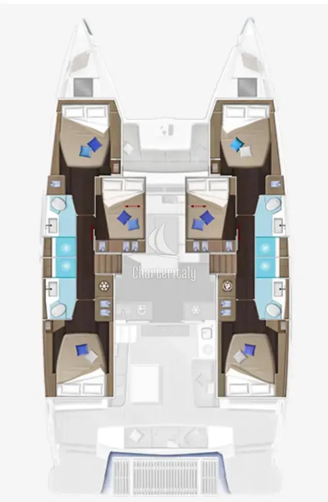Lagoon 51 - 6 cab. - Aegeus - 2