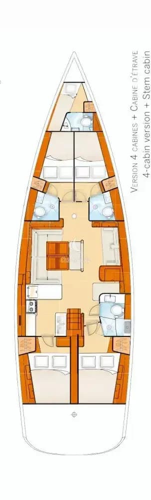Oceanis 54 - 4 + 1 cab. - Captain John - 2