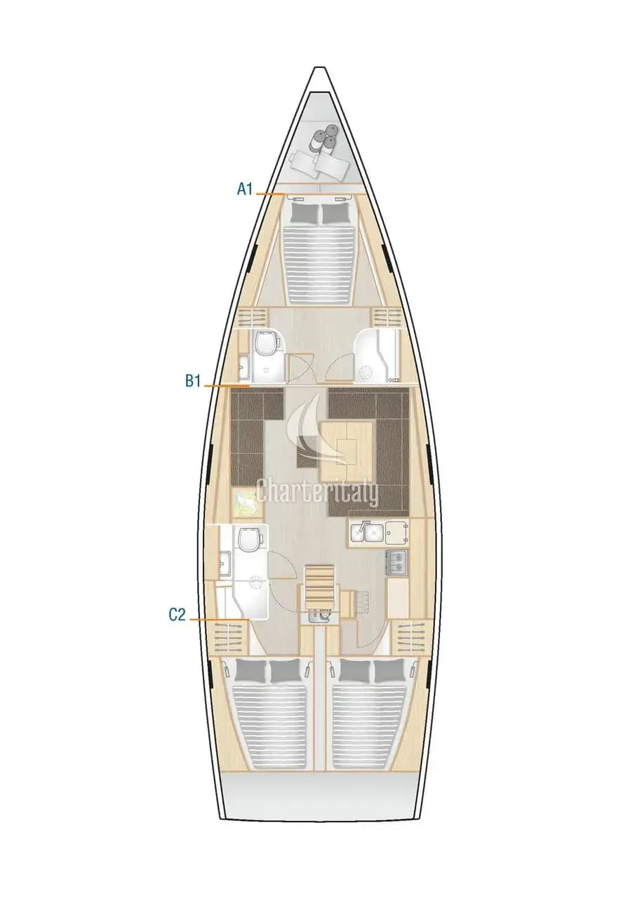 Hanse 458 - 3 cab. - Amarena - 2