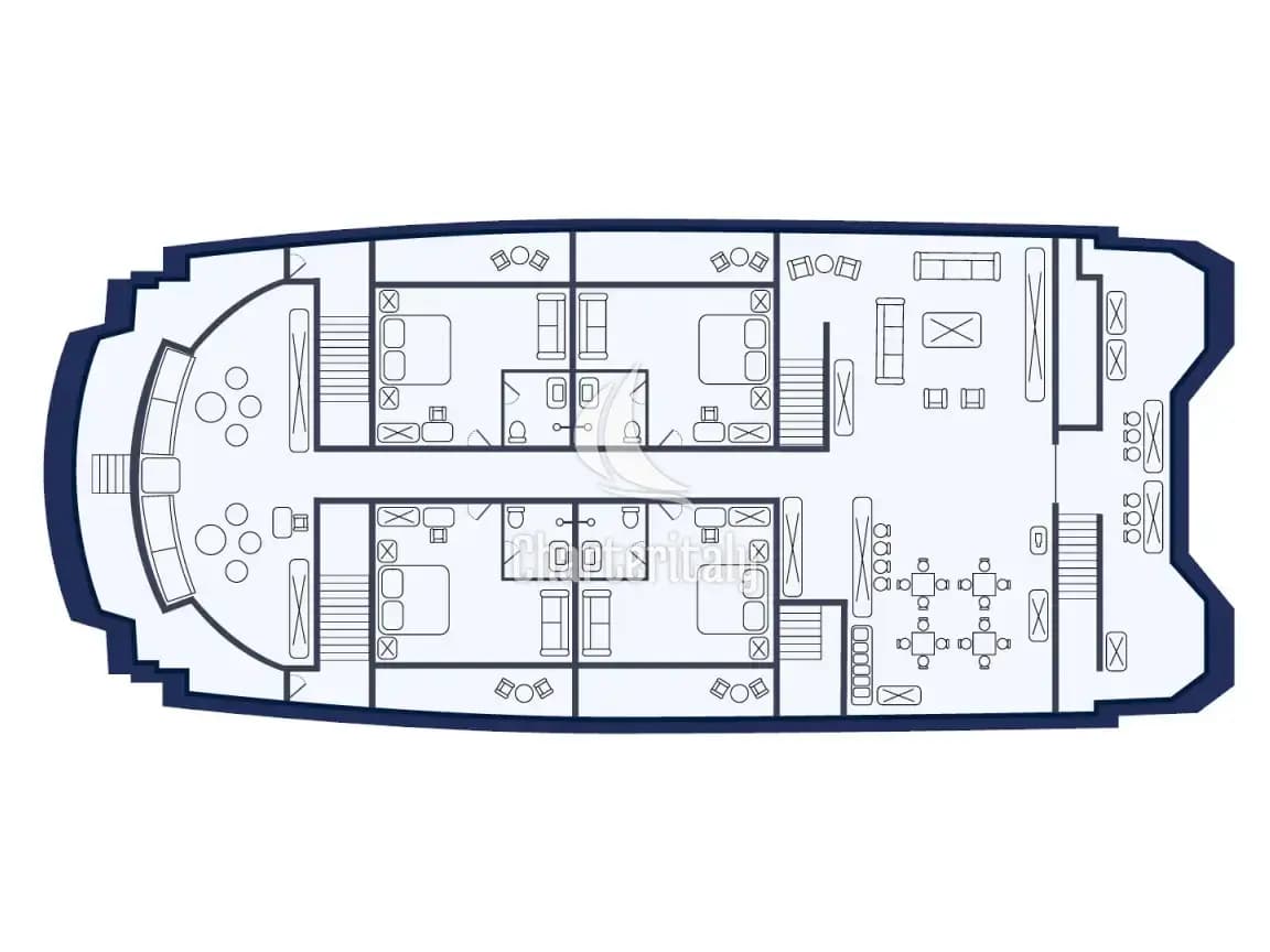 Power Catamaran - Endemic - Cabin 4 - 5