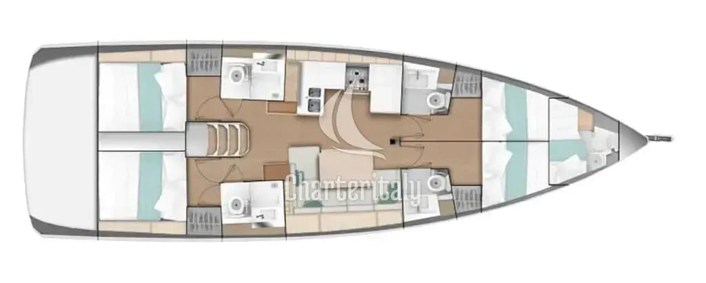 Sun Odyssey 490 - 4 cab. - Knot - 2