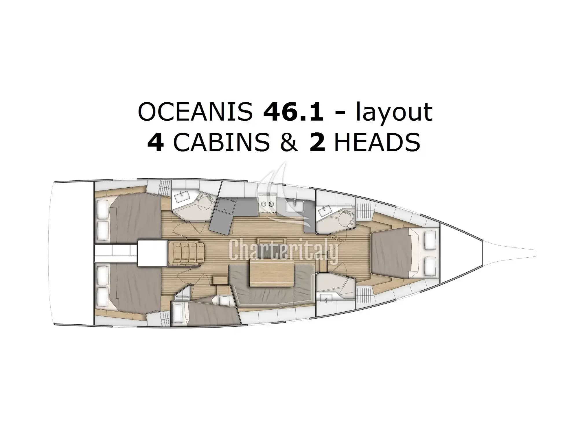 Oceanis 46.1 - BLACK JACK - 6