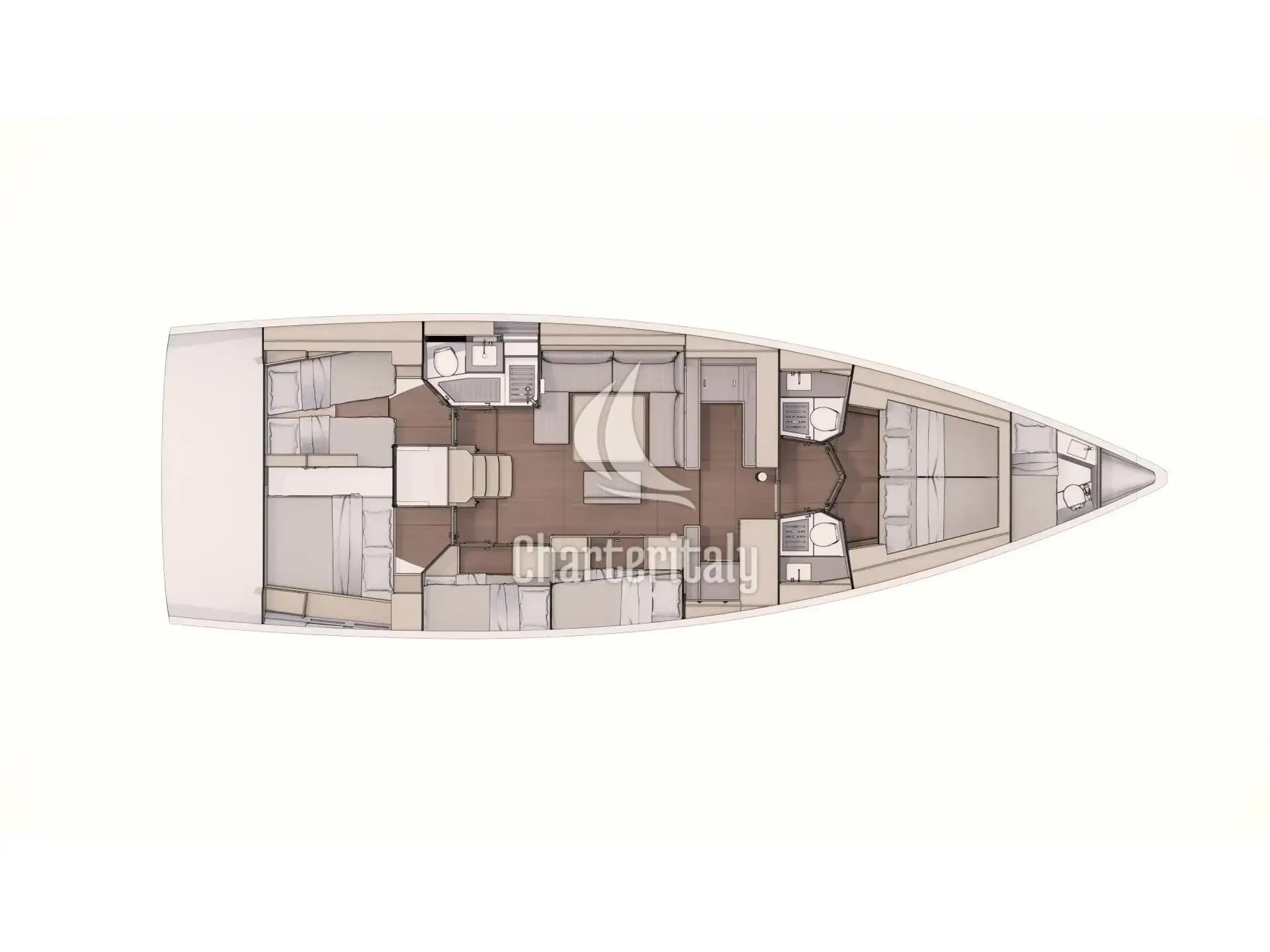 Dufour 530 - Cassiopea - A/C, Generator, Water maker, Solar Panel - 6
