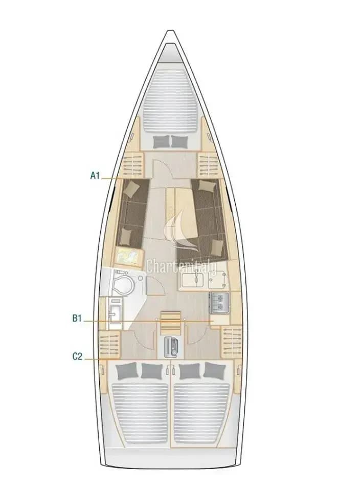 Hanse 348- 3 cab. - Larod - 1