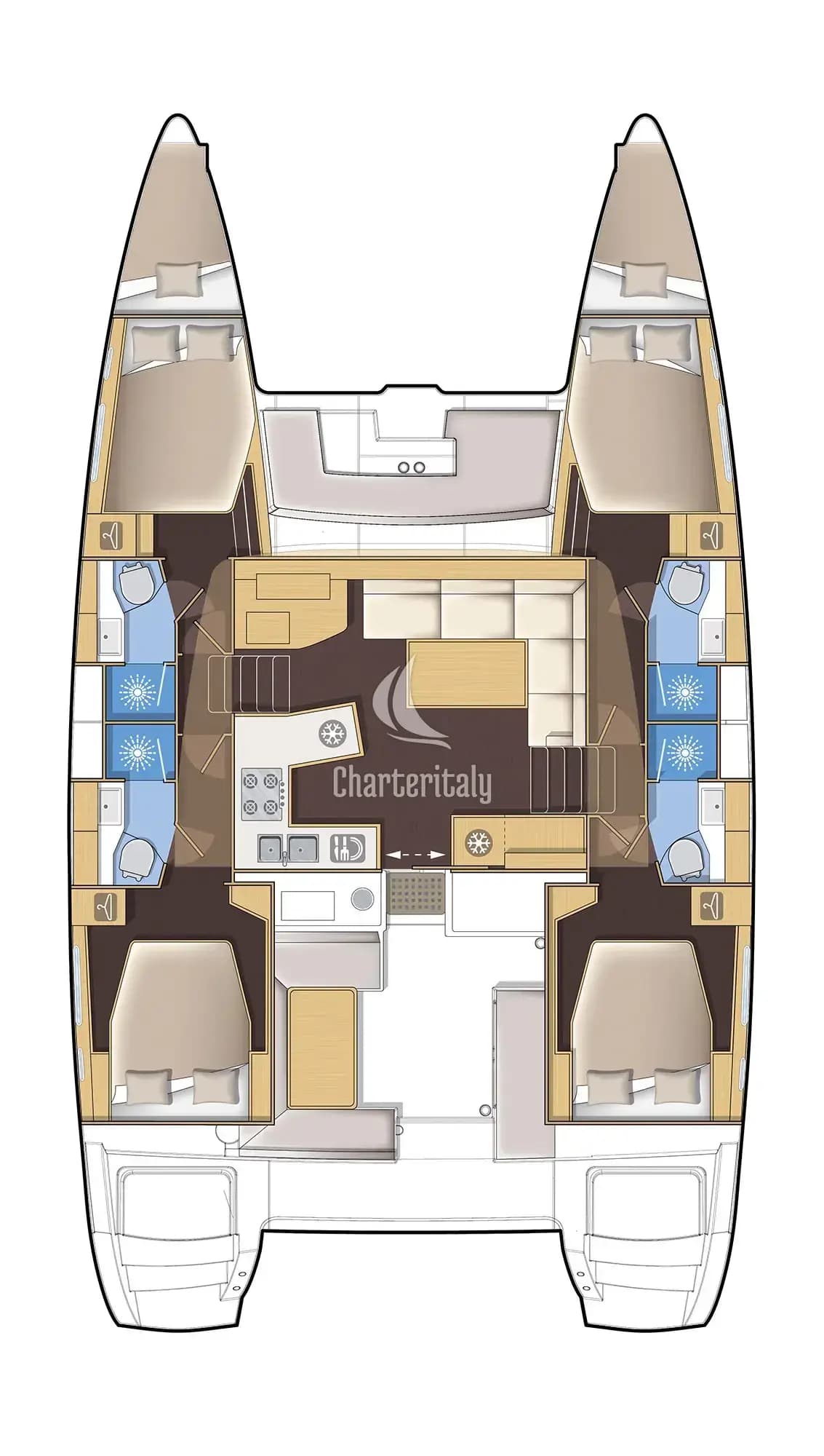 Lagoon 450 F - 4 + 2 cab. - Cassiopeia II - 2
