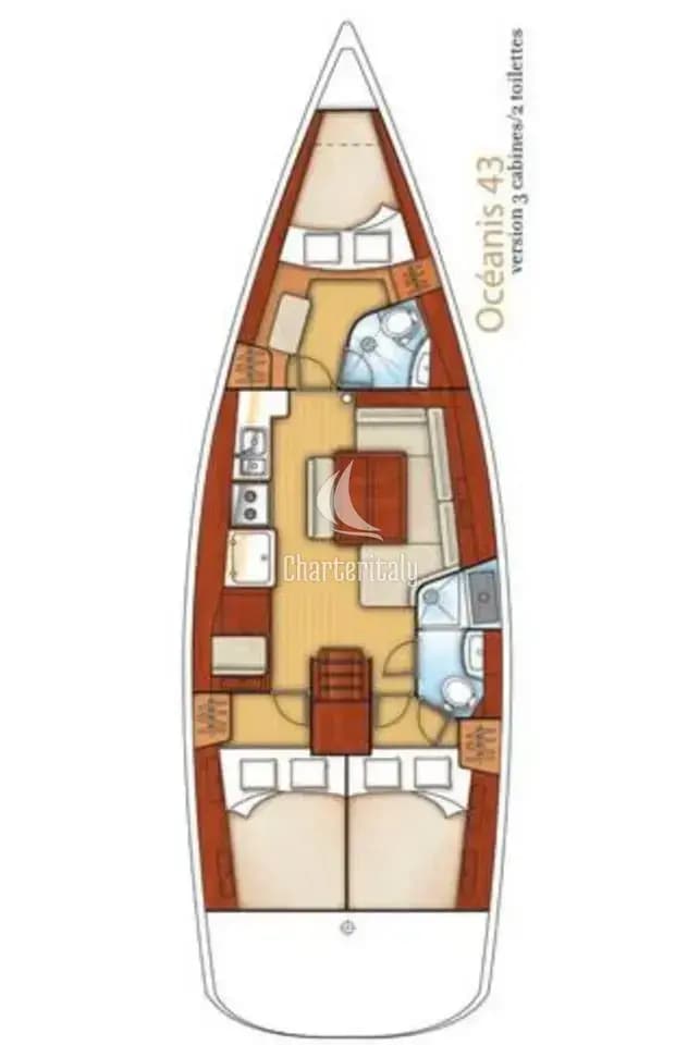 Oceanis 43 - 3 cab. - Rhapsody - 2