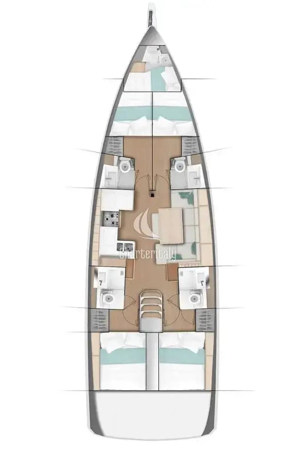 Sun Odyssey 490 - 4 + 1 cab. - Agatha - 2