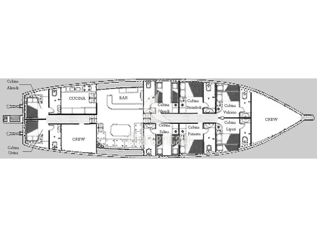 Gulet - (CabinSalina - 2 single beds) Kaptan Yilmaz II - 5