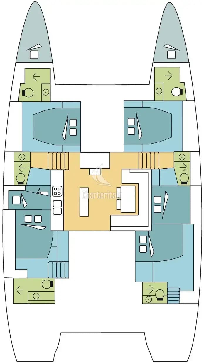 Lagoon 52 F - 6 + 2 cab. - ADDU - 2