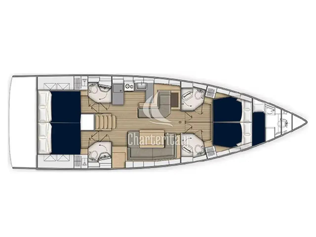 Sun Odyssey 52.2 - Moorings 52.4 Club - 2