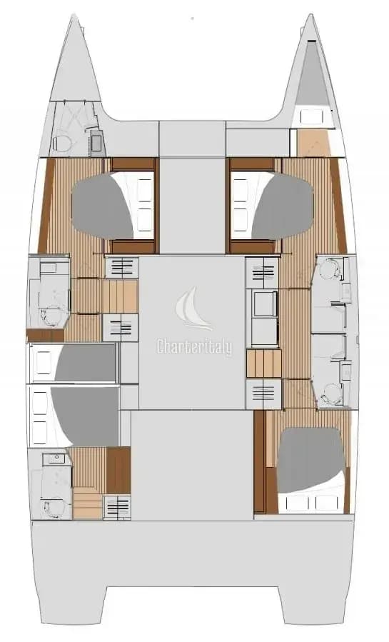 Fountaine Pajot Tanna 47 - 5 + 1 cab. - Calypso - 3