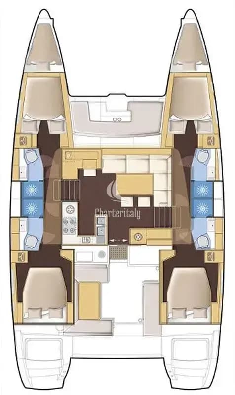 Lagoon 450 - 4 + 2 cab. - Calm Point - 2