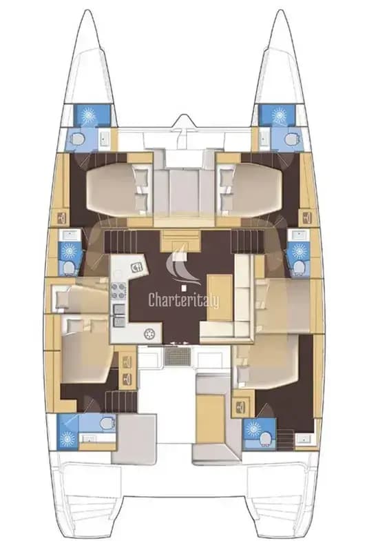 Lagoon 52 F - 6 + 2 cab. - El Presidente - 2