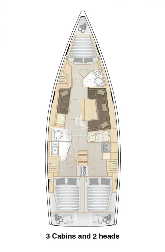Hanse 418 - 3 cab. - Jam - 2