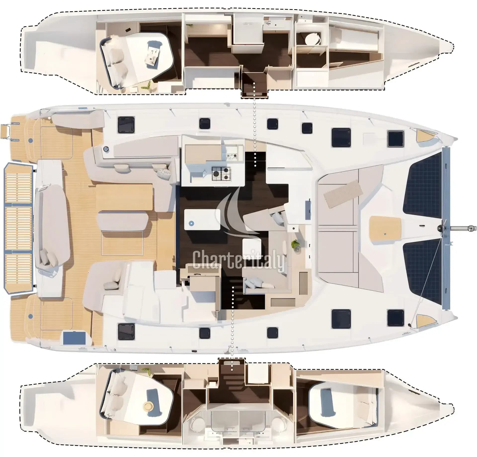 Fountaine Pajot FP 44 Maestro - 3 cab. - Hi Iaka - 2