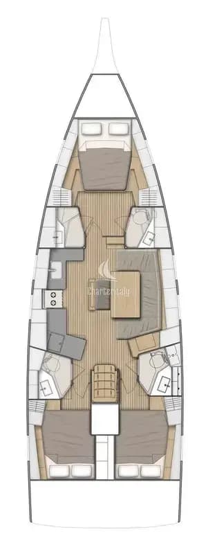 Oceanis 46.1 - 3 cab. - Family Spirit - 2