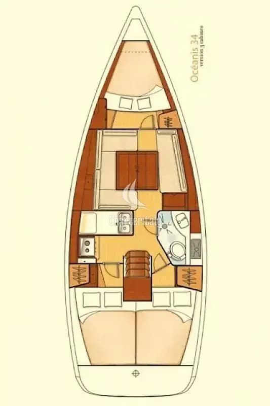 Oceanis 34 - Aquamarine - 2