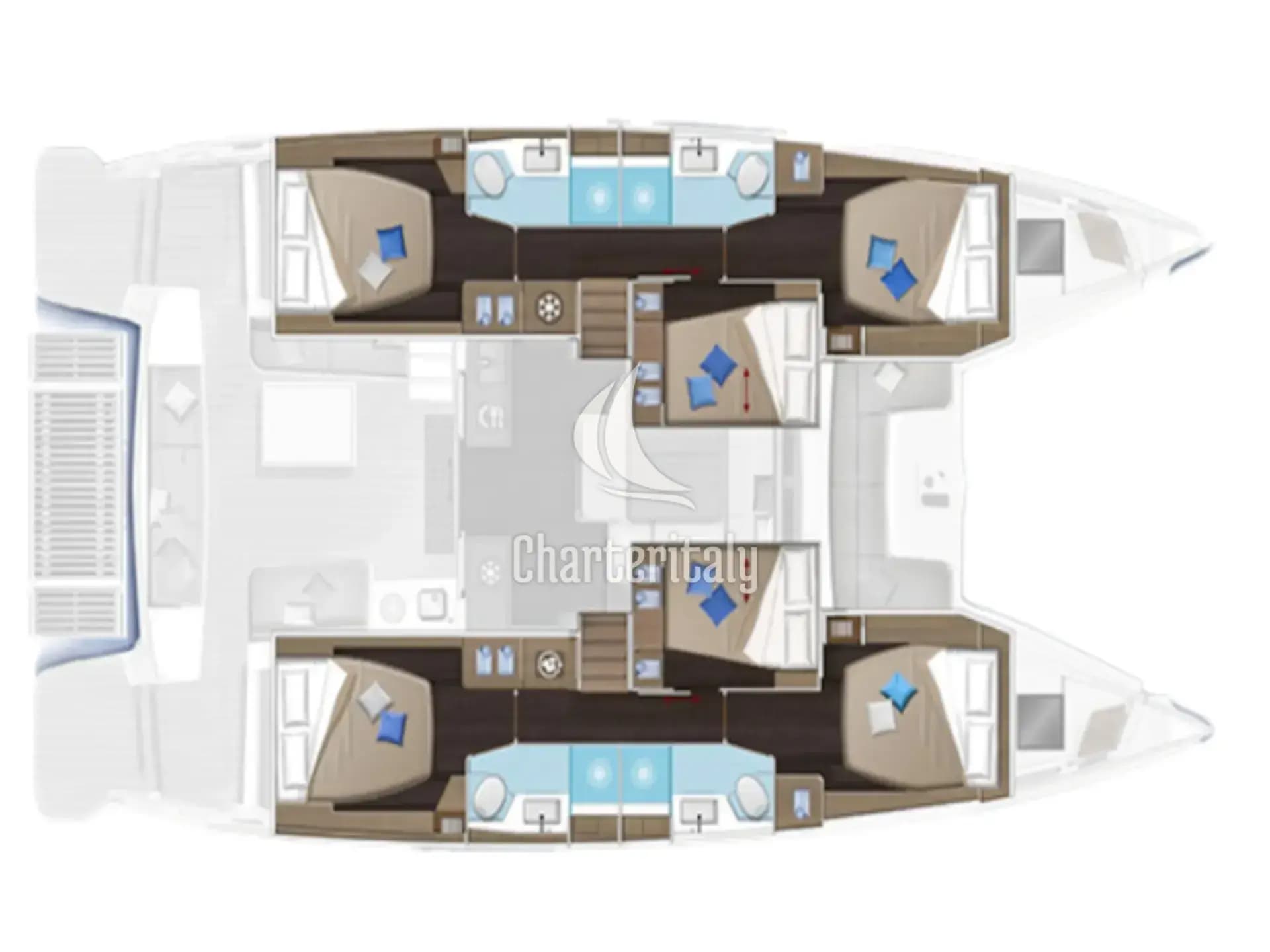 Lagoon 51 - AEGEUS (A/C, Gen, W.Maker, Teak cockpit, underwater lights) - 7